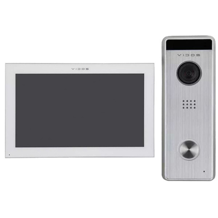 Vidos zestaw wideodomofonowy z serii Vidos X monitor M14W-X z wbudowanym WiFi + stacja bramowa S10