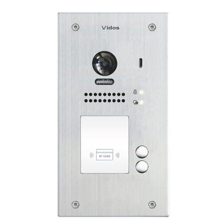 Vidos zestaw wideodomofonowy 2 monitory M1022W + kamera S1202A + zasilacz P24/18