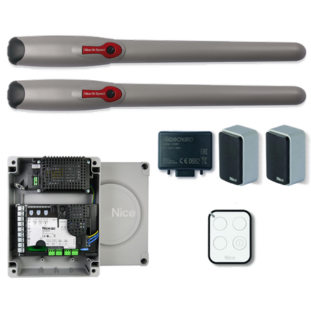 Nice WINGO 3524HS HI-SPEED zestaw automatyki 24V do bram skrzydłowych o szerokości bramy do 6m, dla skrzydła o długości do 3m Wingo 3524 Hi-Speed