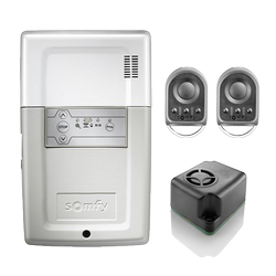Somfy 1782627 Rollixo io Premium sterownik napędu bramy rolowanej, zestaw zawiera sterownik dwa piloty i syrenę