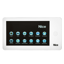 Nice PRO W monitor 7" wyświetlacz z czytnikiem kart micro SD i dotykowym ekranem w kolorze białym