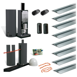 Came Cat bariera łańcuchowa CAT-X24 zestaw do pracy intensywnej na 24V, przejazd do 16m