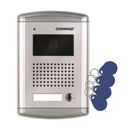 Commax wideodomofon monitor 4,3" CDV-43K2 + kamera DRC-4CANS/RFID z czytnikiem kart i breloków