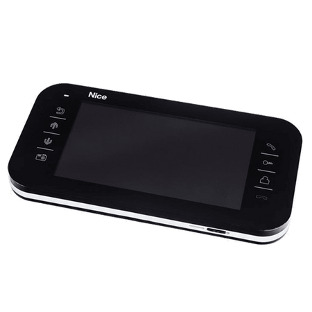 Nice VIEW B monitor 7" wyświetlacz z czytnikiem kart micro SD, z dotykowymi przyciskami w kolorze czarnym