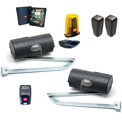 BFT IGEA BT KIT zestaw automatyki do bram skrzydłowych o długości skrzydła do 2,5m i wadze do 250kg zestaw z lampą i podstawką