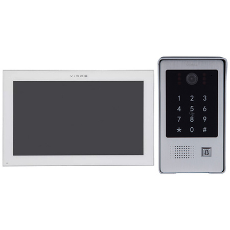 Vidos zestaw wideodomofonowy z serii Vidos X monitor M14W-X z wbudowanym WiFi + stacja bramowa S20DA