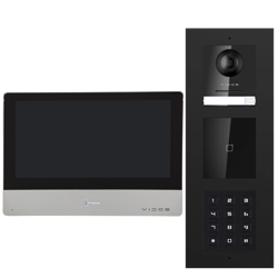 Wideodomofon Vidos ONE IP zestaw wideodomofonowy monitor M2020 + podtynkowa stacja bramowa S2203-EM-D z czytnikiem zbliżeniowym RFID i szyfratorem