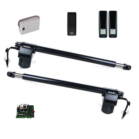 Faac 414 ALFA SHORT zestaw automatyki do bramy skrzydłowej o szerokości bramy do 3,6m z pilotem FDS