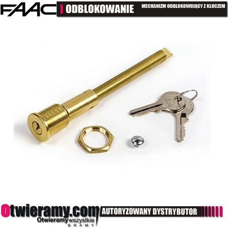 Faac mechanizm odblokowujący z kluczem