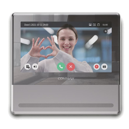 Commax CDV-70QT NEO SILVER monitor 7" głośnomówiący Smart HD Mirror