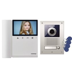 Commax wideodomofon monitor 4,3" CDV-43K2 + kamera DRC-41UN/RFID z czytnikiem kart i breloków