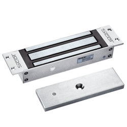 Scot EL-1200MS zwora elektromagnetyczna wpuszczana 540 kg, z sygnalizacją, styk NO/NC