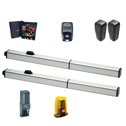 BFT P4,5 zestaw automatyki do bram skrzydłowych o długości skrzydła do 4,5m i wadze do 500kg zestaw z lampą