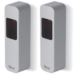 Nice EPSA fotokomórki (nadajnik+odbiornik), zasięg 15m, kąt widzenia 10°, aluminiowa obudowa