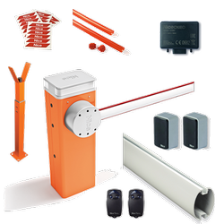 Nice S-BAR szlaban elektromechaniczny do obiektów prywatnych, publicznych i zastosowań przemysłowych, o długości ramienia do 4m, do pracy intensywnej