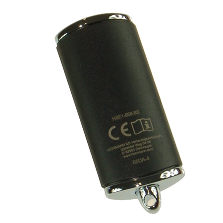 Pilot Hormann HSE 1 BS BiSecur 4511730 nadajnik 1-kanałowy czarny matowy