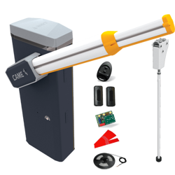 Came Gard GT8 szlaban 24V do intensywnego użytkowania z ramieniem o długości 7,8m, zestaw z pilotem, oświetleniem i podporą ruchomą 803BB-0180