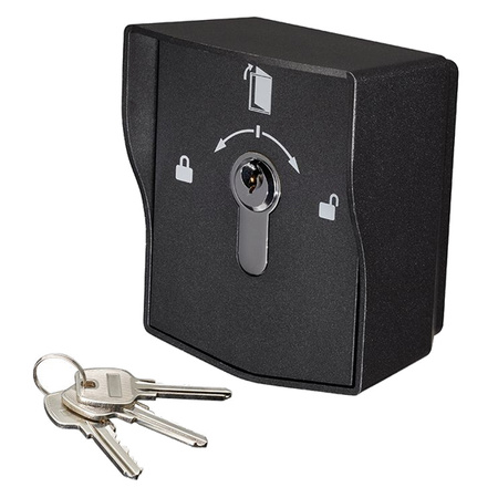 Scot KS-3W metalowy przełącznik kluczykowy natynkowy, zewnętrzny