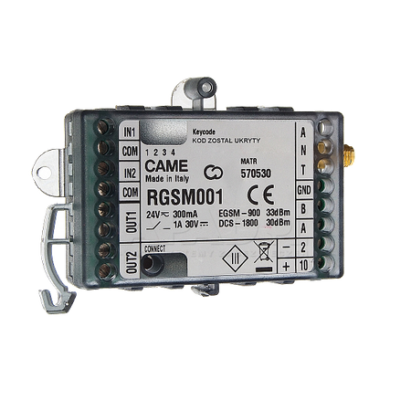 Came RGSM001 Bramka GSM z rozszerzeniem radiowym dla systemów Came CONNECT 806SA-0010