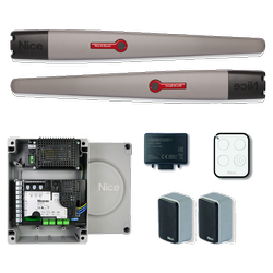 Nice TOONA5024HS HI-SPEED zestaw automatyki 24V do bram skrzydłowych o szerokości bramy do 10m, dla skrzydła o długości do 5m