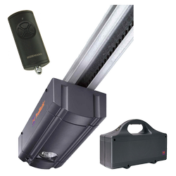 Hormann ProMatic Akku seria 4 zestaw automatyki do bram garażowych do 9m², napęd z długą dwuczęściową szyną FS 2 L, pilotem i akumulatorem