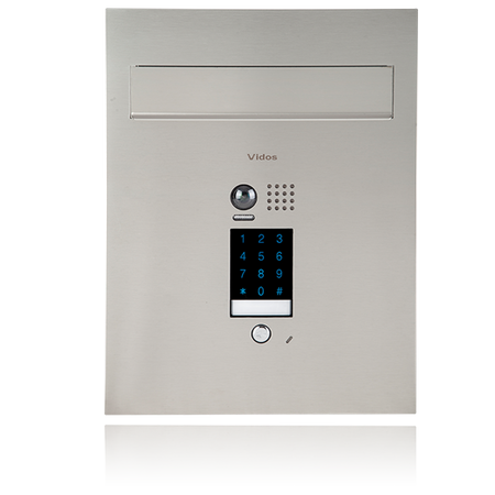 Vidos S1401D-SKP skrzynka na listy z wideodomofonem z wbudowanym zamkiem szyfrowym