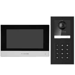 Wideodomofon Vidos ONE IP zestaw wideodomofonowy monitor M2010 + natynkowa stacja bramowa S2102-D z szyfratorem