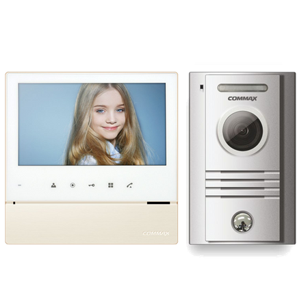 Commax wideodomofon monitor 7" CDV-70H WHITE + kamera DRC-40K