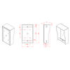 Commax OS-201N osłona aluminiowa do montażu natynkowego stacji bramowej