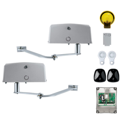 KEY MEWA KIT KSN52KS zestaw automatyki 230V do bram skrzydłowych o szerokości bramy do 8m, dla skrzydła o długości do 4m zestaw z lampą