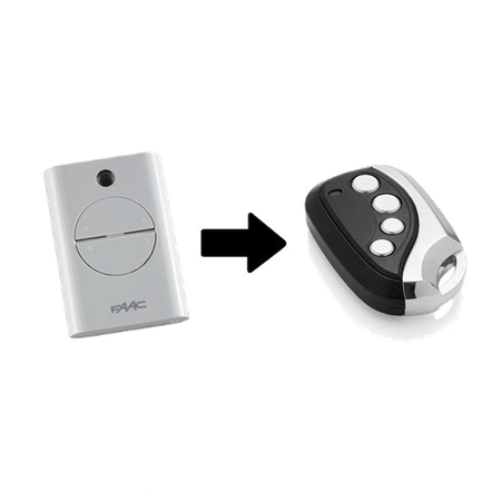 Faac pilot 4-kanałowy zamiennik kompatybilny z drogą radiową RCBE z baterią w zestawie RCBE / RC