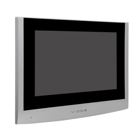 Vidos M100-X dotykowy monitor 7" z wbudowaną kartą WiFi przeznaczony do pracy w systemach IP