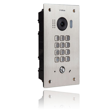 Vidos S1411D jednoabonentowa stacja bramowa z wbudowanym zamkiem szyfrowym