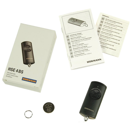 Pilot Hormann HSE 4 BS BiSecur 4511738 nadajnik 4-kanałowy czarny matowy