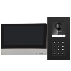 Wideodomofon Vidos ONE IP zestaw wideodomofonowy monitor M2020 + podtynkowa stacja bramowa S2202-D z szyfratorem