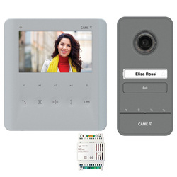Came PLX PLXWLHSVKIT WiFi głośnomówiący zestaw wideodomofonowy 5” z czytnikiem breloków, obsługą z aplikacji Came AutomationBT i funkcją CameConnect
