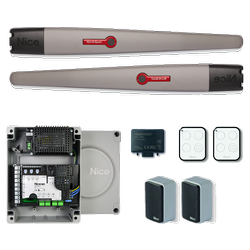 Nice TOONA 5024HS HI-SPEED zestaw automatyki 24V do bram skrzydłowych o szerokości bramy do 10m, dla skrzydła o długości do 5m