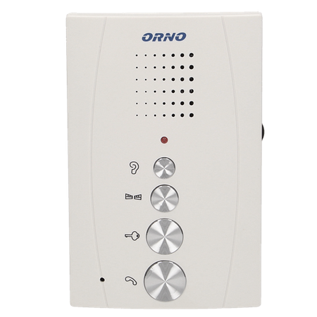 Orno OR-DOM-RE-920/W ELUVIO INTERCOM domofon, zestaw domofonowy jednorodzinny z interkomem, bezsłuchawkowy, biały