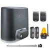 Somfy ELIXO 800 230 V RTS Comfort Pack 1216455 zestaw automatyki do bram przesuwnych do 10 m i 800 kg, listwa