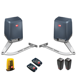 BFT VIRGO SMART BT A 20 KIT zestaw automatyki do bram skrzydłowych o długości skrzydła do 2m i wadze do 200kg zestaw z lampą