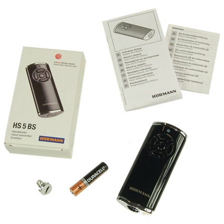 Pilot Hormann HS 5 BS BiSecur 436764 nadajnik 5-kanałowy czarny połysk