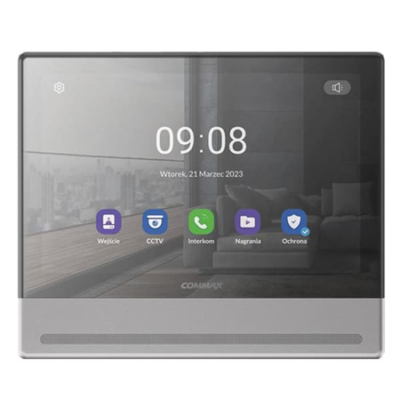 Commax CDV-1004QT NEO SILVER monitor 10,1" głośnomówiący Smart HD Mirror