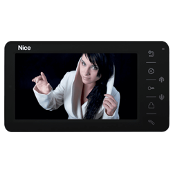 Nice LOOK B monitor 7" wyświetlacz z dotykowymi przyciskami w kolorze czarnym