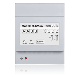 Vidos M-SM4A moduł funkcyjny służy do rozdzielenia sygnału w rozbudowanych instalacjach