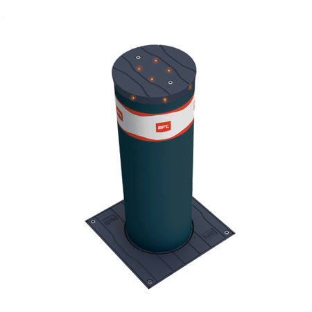 BFT STOPPY MBB KIT 219/700.C 230 L C zestaw zapory drogowej 230V, oświetlenie LED, średnica cylindra 219 mm, wysokość 700 mm zestaw z pętlą indukcyjną