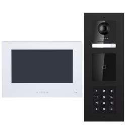 Wideodomofon Vidos ONE IP zestaw wideodomofonowy monitor M2010W + podtynkowa stacja bramowa S2203-EM-D z czytnikiem zbliżeniowym RFID i szyfratorem