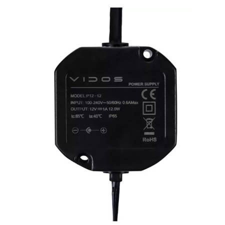 Vidos P12/12 dopuszkowy zasilacz impulsowy 12V