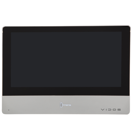 Wideodomofon Vidos ONE IP zestaw wideodomofonowy monitor M2020 + podtynkowa stacja bramowa S2203-EM-D z czytnikiem zbliżeniowym RFID i szyfratorem